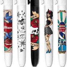 LOT DE 5 STYLOS BIC 4 COULEURS