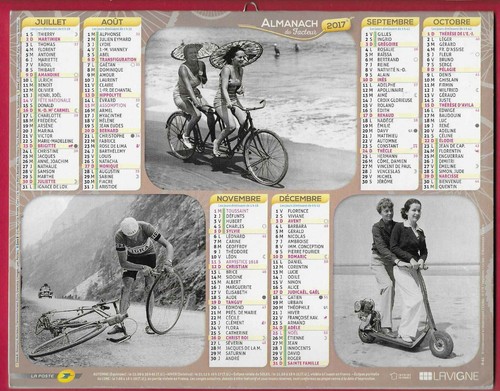 Calendrier facteur 2017 - facteur,