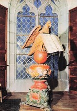 15 SAINT FLOUR LUTRIN BOIS POLYCHROME XVIIIE S A LA CATHEDRALE