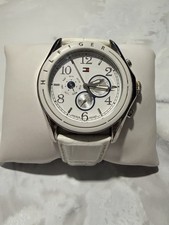 montre tommy hilfiger homme blanche cuir mécanique