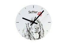 Setter anglais horloge avec