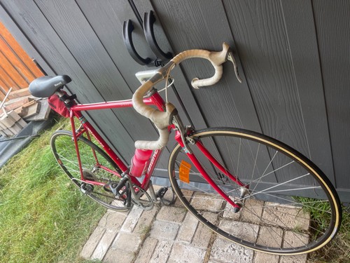 Red bianchi sport bicycle - red, sx