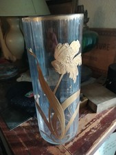 Vase en verre soufflé à