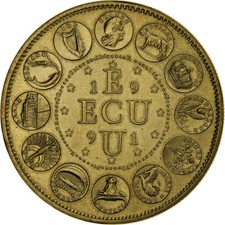 France, Médaille, Ecu Europa, Marianne, 1991, Bronze Florentin, SUP