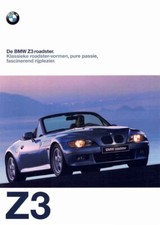Catalogue Brochure BMW Z3 / M Roadster 2/1997 Belgique en flamand / vlaams