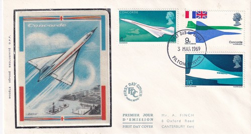 Enveloppe 1er jour - , concorde
