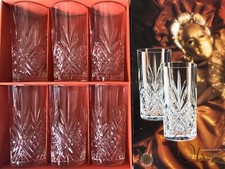 6 Verres orangeade CRISTAL D’ARQUES modèle MASQUERADE 14,5 cm 