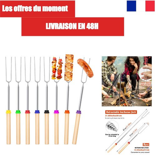 Brochettes télescopiques - , en