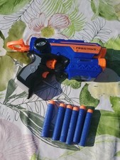 Nerf N-Strike Elite Firestrike Bleu avec Viseur + 6 Flechettes