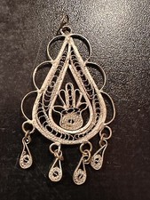 Rare Ancien pendentif  Main De Fatma AGADEZ TOUAREG  vintage