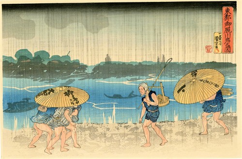 Estampe japonaise utagawa - japonaise, de