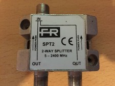 RÉPARTITEUR ANTENNE TV 1 entrée 2 sorties TV SAT TNT FM