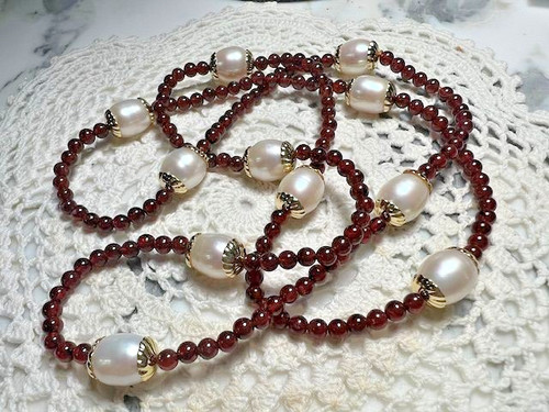 Collier perles pierre - , agate