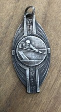 Ancienne Médaille Billard 1960 « Va Comme Je Te Pousse »
