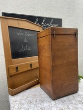 Ancienne Boîte en Bois Fin XIXe Début XXe Microscope ? Coffre Coffret Rangement