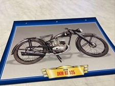 DKW RT 125 1940 fiche carte moto passion collection Atlas RT125