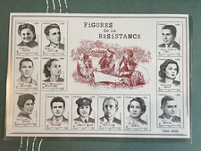 BLOC DORE FIGURES DE LA RESISTANCE 2025 NUMEROTE 8000ex