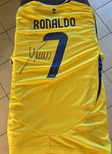 Maillot Al Nassr Signé Par Ronaldo + Certificat De Signature