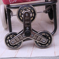 2x roulettes triangulaires de remplacement pour chariot de courses pliable,