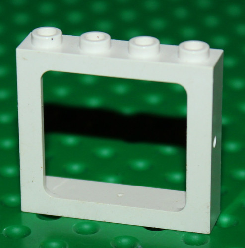 Lego train white window ref - white,