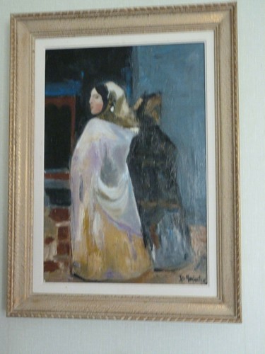 Huile sur toile orientaliste - huile,