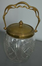 Ancien Seau à Biscuit Cristal