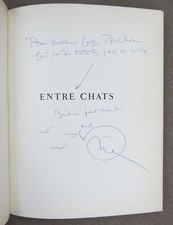 EO 1962 MERY - DUBOUT - Entre Chats - envoi & dessin autographe - bon ex relié