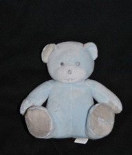 Peluche  Doudou Ours Bleu Gris