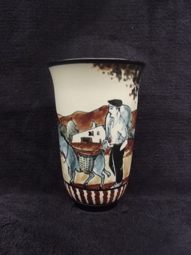 Ancien vase ciboure - vase, signé