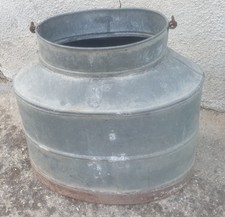 ANCIEN SEAU en métal pour PECHE à Goujons VINTAGE