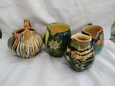 4 anciens pots à crème, lait