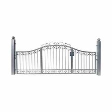 Portail De Jardin Avec Porte En Fer Forgé Monaco-GTAS300/100S Galvanisé P.-Set