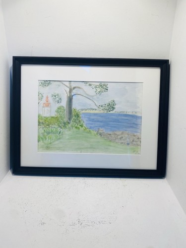 Tableau encadré aquarelle - tableau,