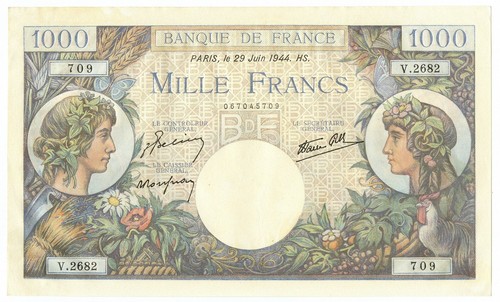 1000 francs banque - de, france