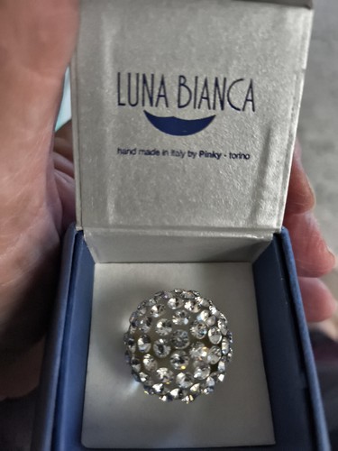 Bague blanche luna bianca - bague,