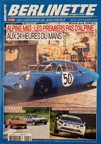 Berlinette magazine 105 - berlinette, alpine