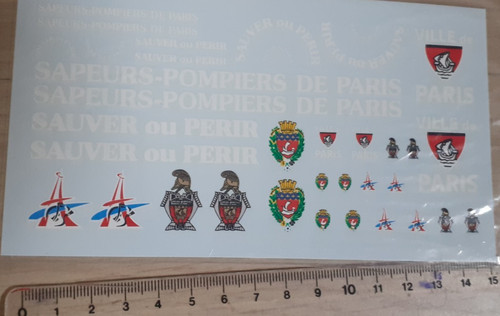 Decalcomanie pompiers paris - decalcomanie,