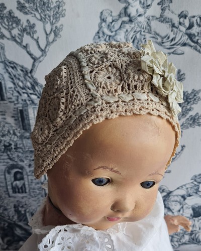 Ancien petit bonnet coiffe - bonnet,