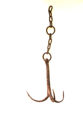 Ancien crochet fer forgé - crochet,