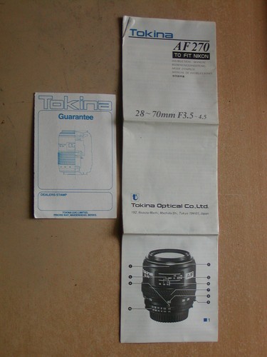 Tokina af270 70mm - af270, 28-70mm