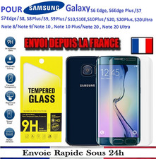 Vitre Verre Trempé Film Protection Samsung S7 S8 S9 S10 S20 Note8 9+ 10 20 ultra