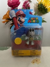 Figurine Neuve Super Mario Skelerex Avec Pièce Figure Jakks Dry Bones