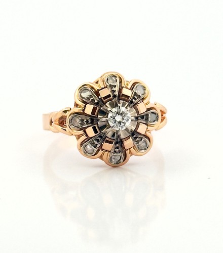 Bague marguerite ancienne - , en