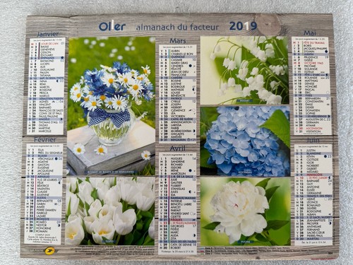 Almanach facteur 2019 oller - almanach,