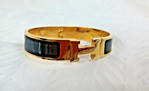 Hermes bracelet gold plate - gold,