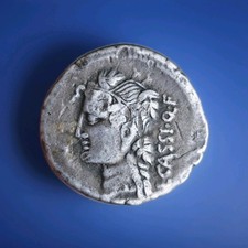 Tres Rare Denier Cassia 78 Av J-C Rome Argent, TB+ Crawford:386/1 4,02grs