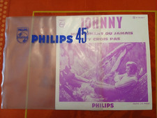 JOHNNY HALLYDAY  ENCART  ORIGINAL  JUKE  BOX 373746  N'Y CROIS PAS  EXCELLENT