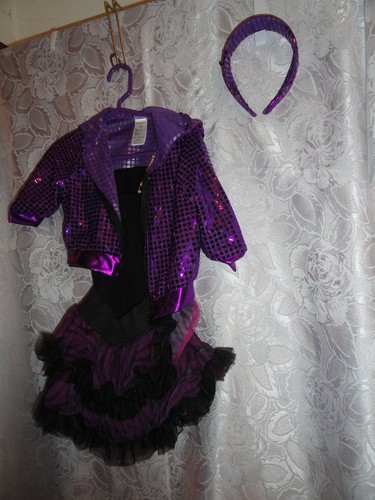 Sparkly purple dress - sparkly, up
