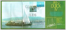 1973 DOCUMENT  ( ROF 02 )  POSTER  BATEAU PEN DUICK IV