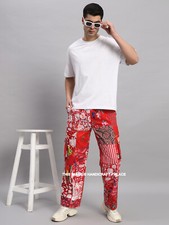 Homme Coton Patchwork Pantalon